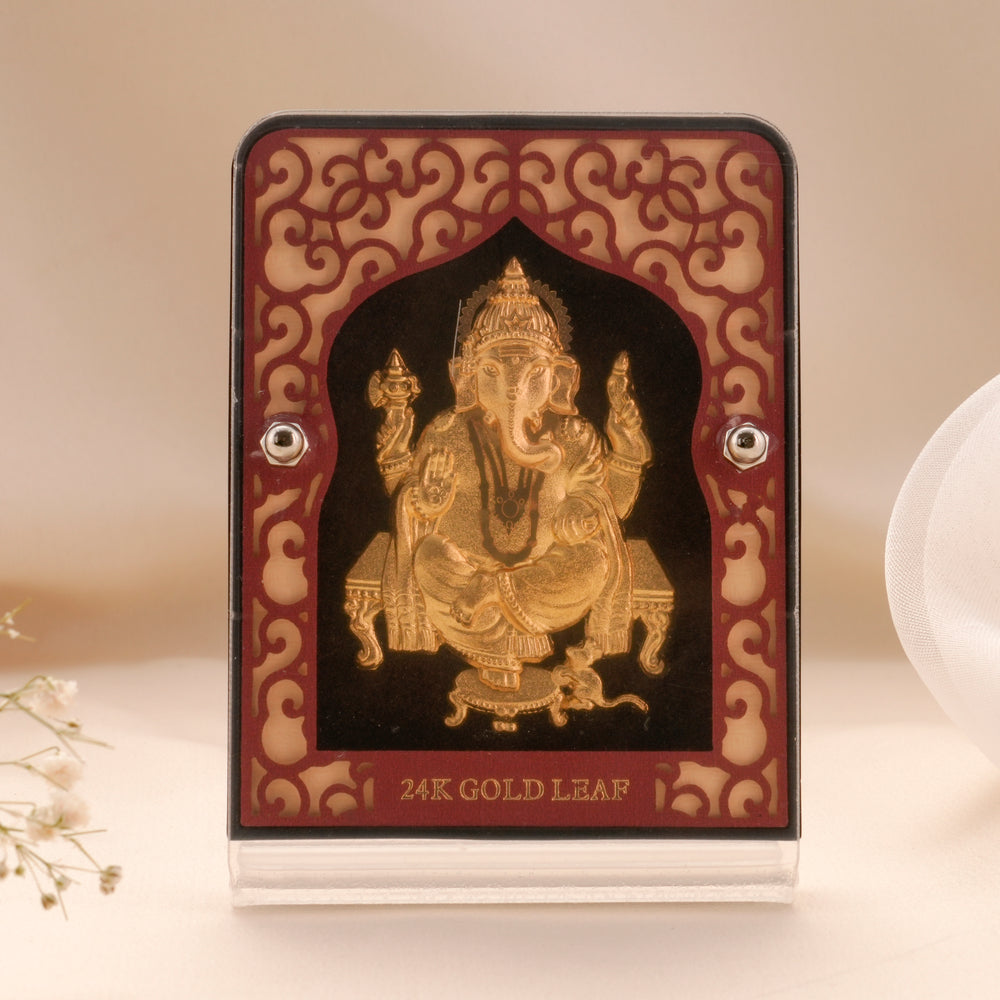 Devotional Vinayaka Gold Leaf Frame