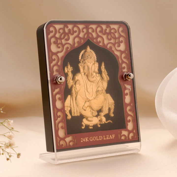Devotional Vinayaka Gold Leaf Frame