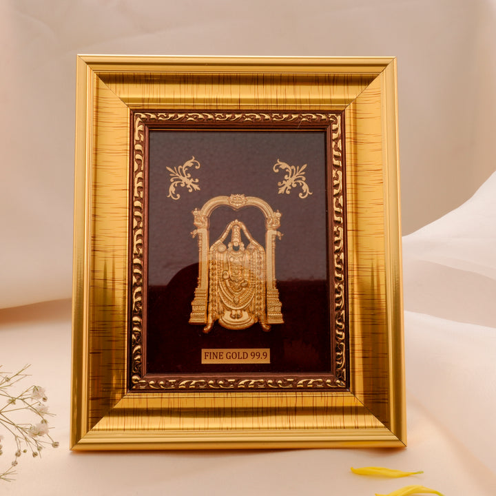 Devotional Tirupati Fine Gold Frame