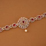 Ruby with Floral Design Swarovski Oddiyanam