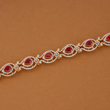 Ruby with Floral Design Swarovski Oddiyanam