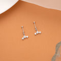 Minimal Triple Stone Silver Koppu