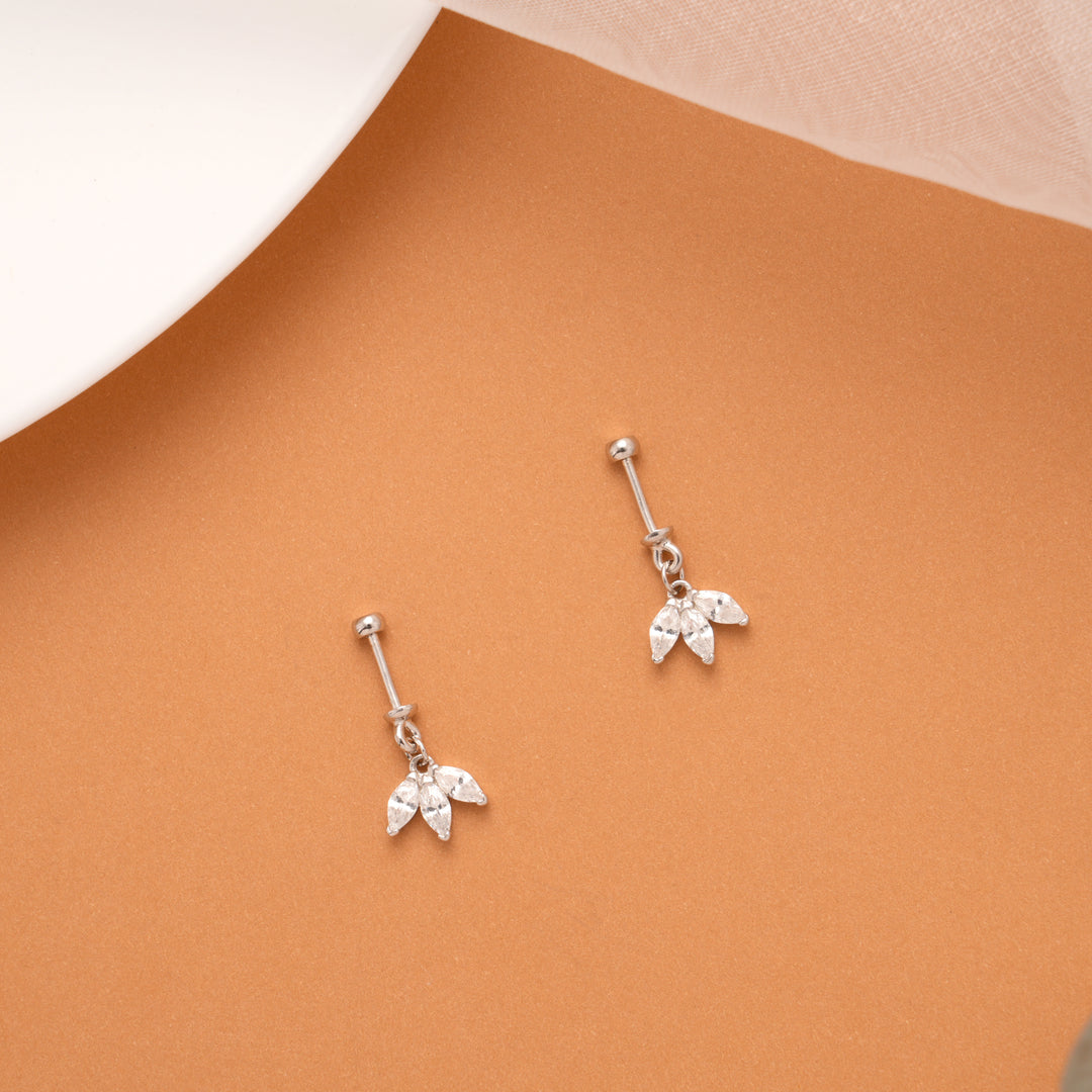 Dangling Cluster Flower Silver Koppu