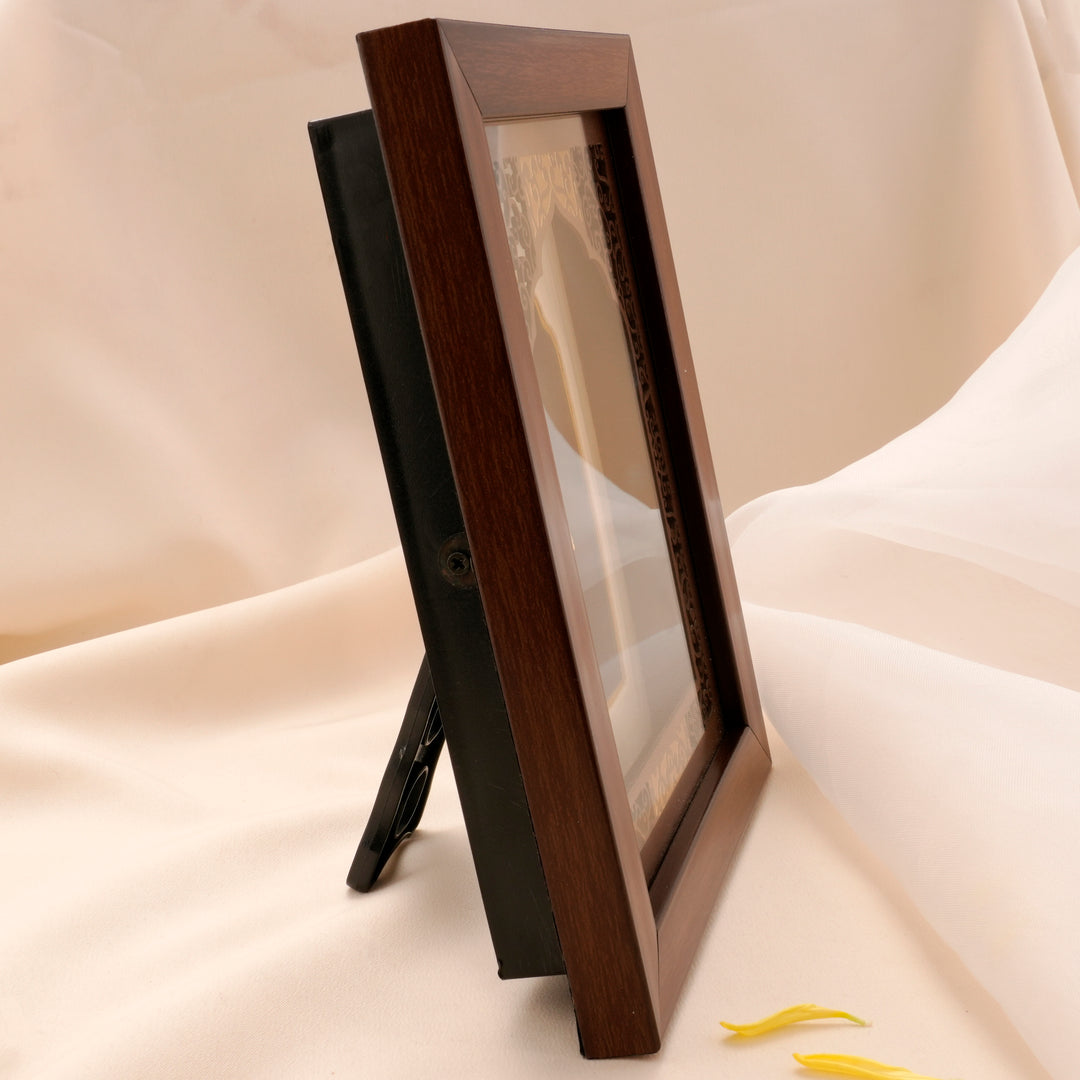 Elegant Murugan Gold Foil Photo Frame