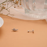 Dainty Leaf Design Silver Koppu