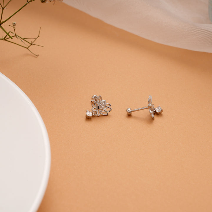 Heritage Lotus with Drops Silver Koppu