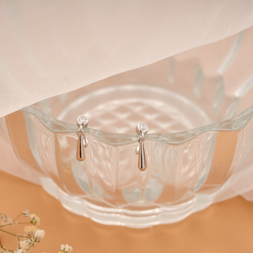 Elite Teardrop Hanging Silver Koppu