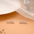 Fancy Cluster Stone Silver Climbers