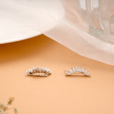 Minimalist Marquise Stone Silver Climber