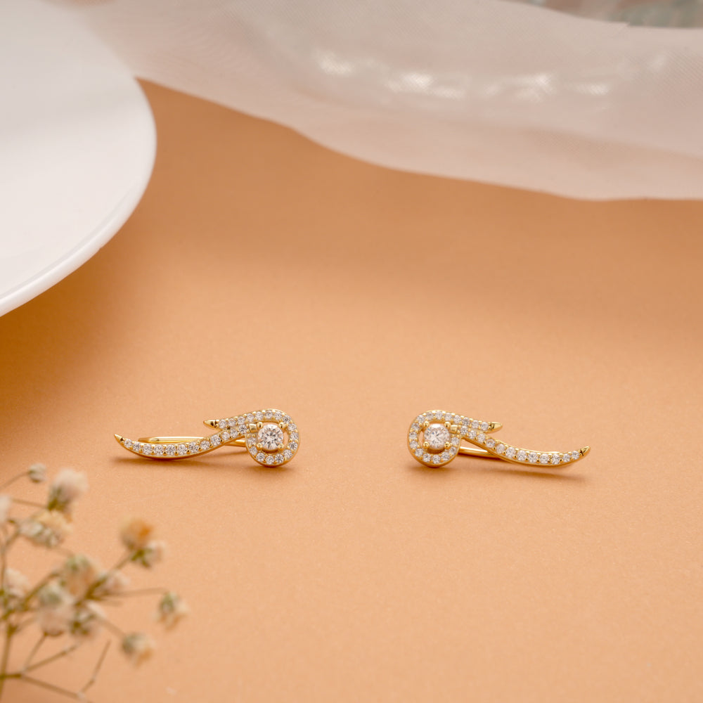 Elegant Wave Design Golden Ear Climber