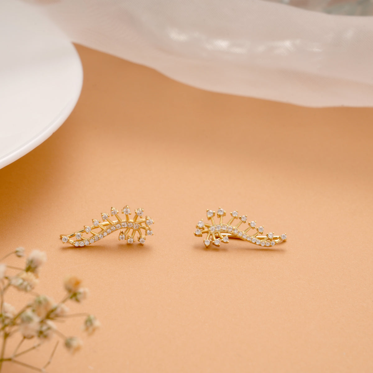 Fancy Cluster Stone Golden Climbers