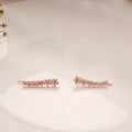 Cute Floral Design Silver Rose Gold Climber