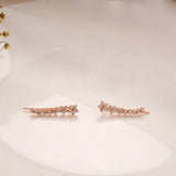 Cute Floral Design Silver Rose Gold Climber