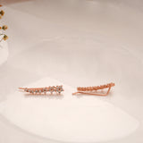 Cute Floral Design Silver Rose Gold Climber