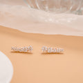 Fancy Round Stone Silver Rose Gold Climber
