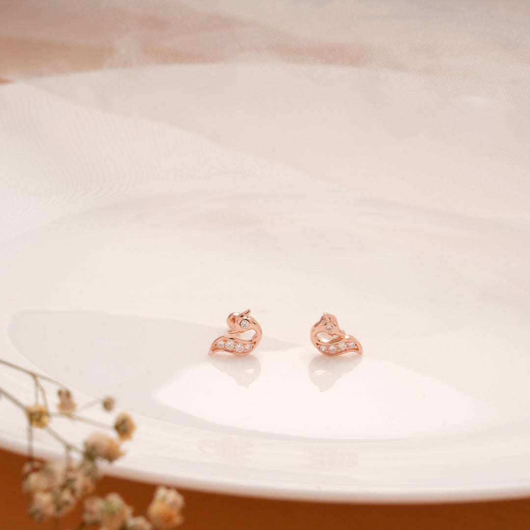 Classic Peacock Silver Rose Gold Koppu
