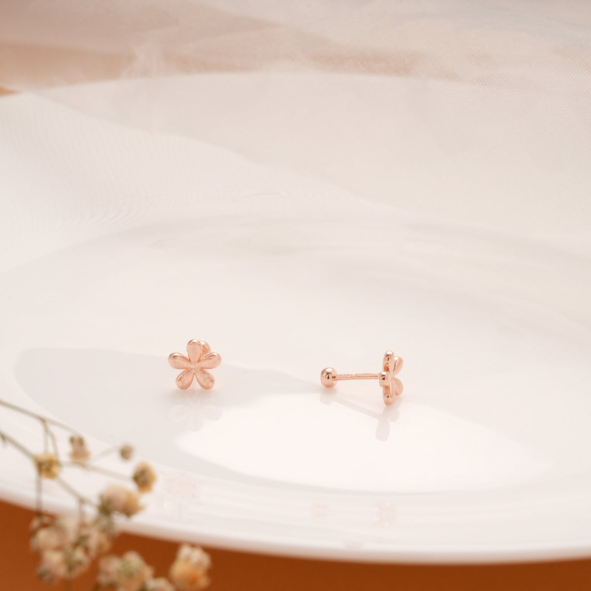 Stylish Daisy Silver Rose Gold Koppu