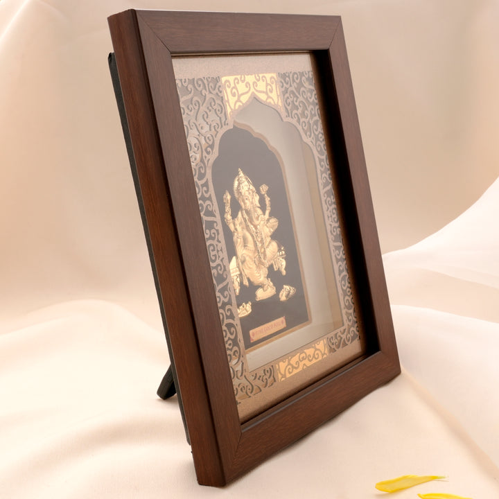 Traditional Ganesha Fine Gold Frame
