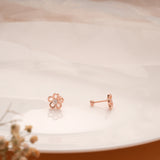 Cute Leaf Blossom Silver Rose Gold Koppu