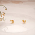 Cute Butterfly Stone Golden Koppu
