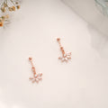 Twinkling Stone Drops Silver Rose Gold Koppu