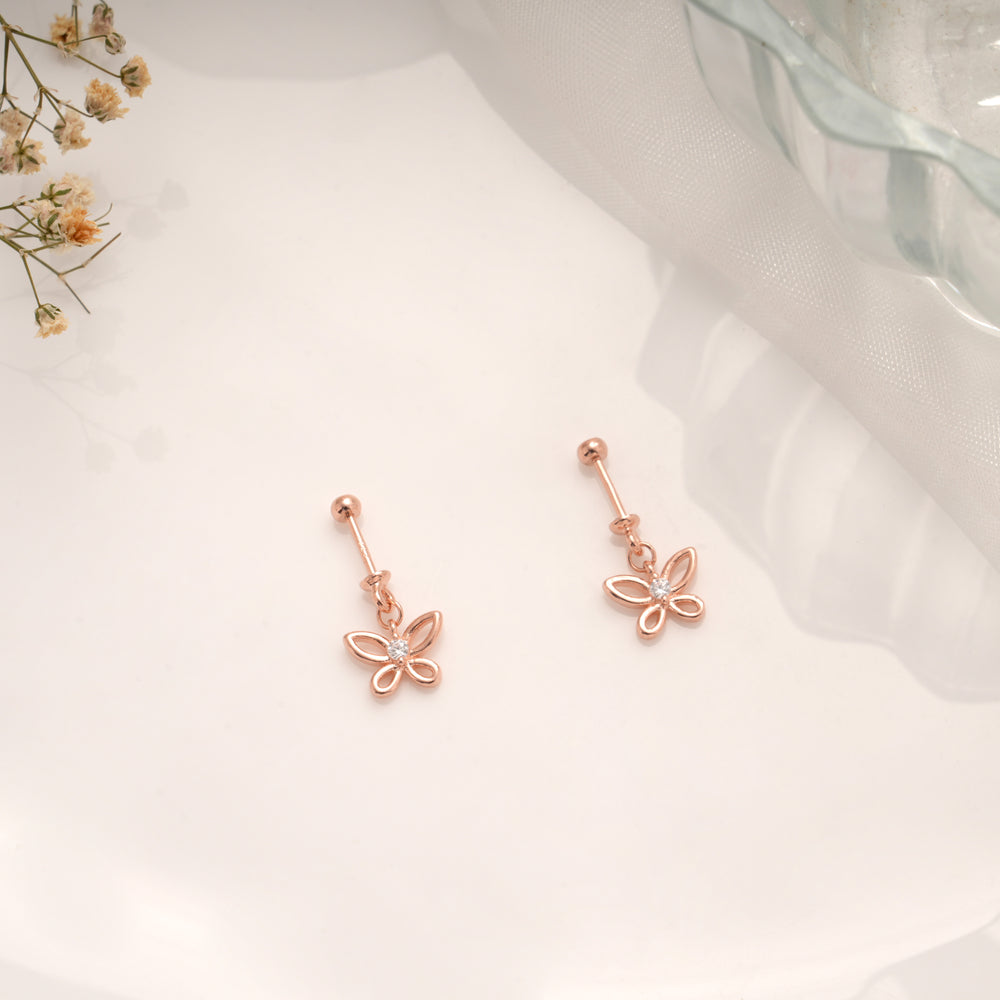 Ethnic Butterfly Silver Rose Gold Koppu