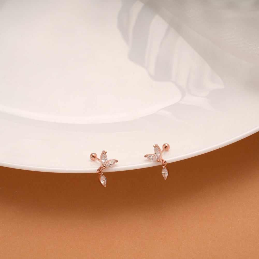 Fancy Single Drops Silver Rose Gold Koppu