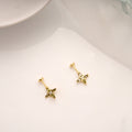 Minimalist Green Stone Flower Golden Koppu