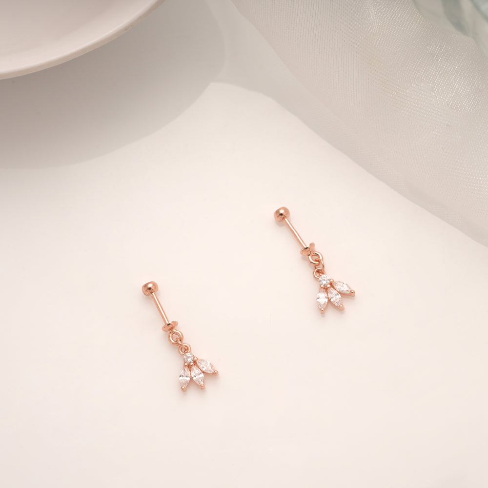 Heritage Stone Drops Silver Rose Gold Koppu