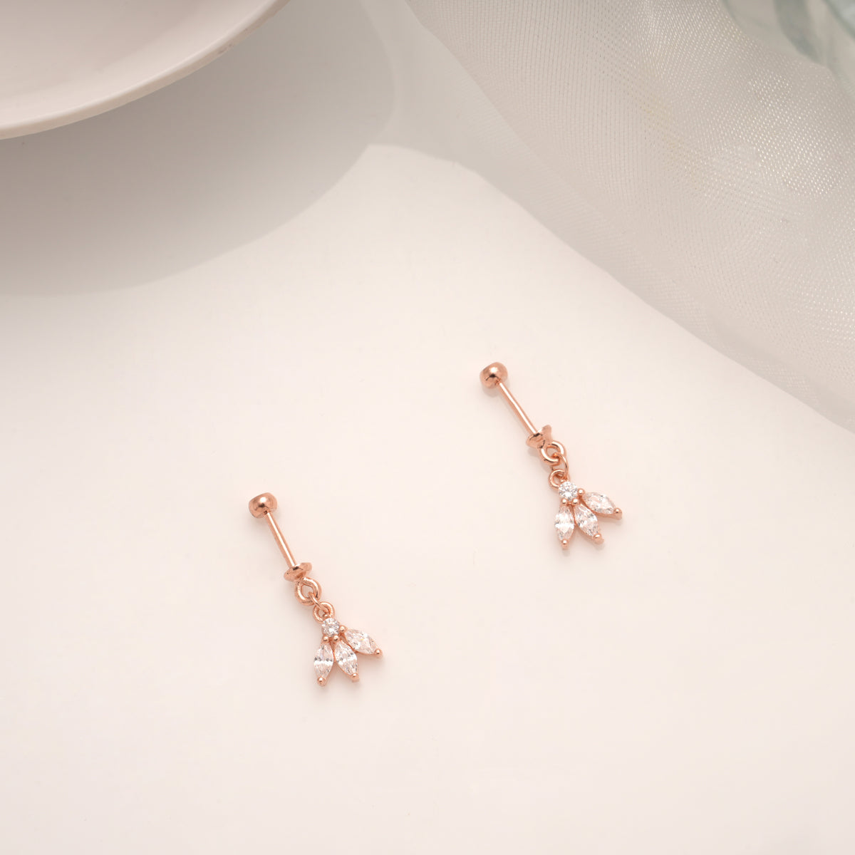 Heritage Stone Drops Silver Rose Gold Koppu