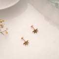 Crystal Starburst Green Stone Silver Rose Gold Koppu