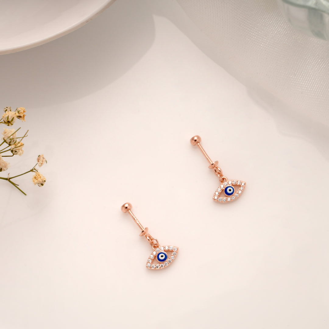 Majestic Evil Eye Stone Rose Golden Koppu