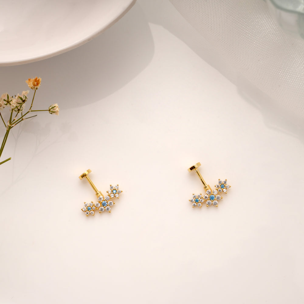 Stylish Triple Daisy Floral Golden Koppu