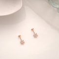 Charming Crystal Floral Silver Rose Gold Koppu