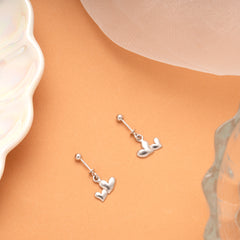Dual Heart Dainty Design Silver Koppu