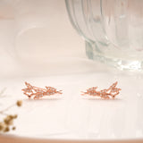 Triple Butterfly Design Rose Gold Silver Ear Cuff