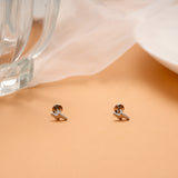 Trendy Lightning Bolt Silver Stud