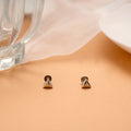 Plain Triangle Shape Silver Stud