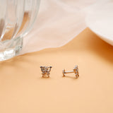 Traditional Butterfly Design Silver Stud