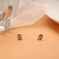 Minimalist Butterfly Design Silver Stud