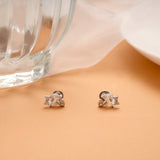 Minimal Umbrella Design Silver Stud
