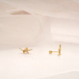 Golden Butterfly Wing Climber Side Stud