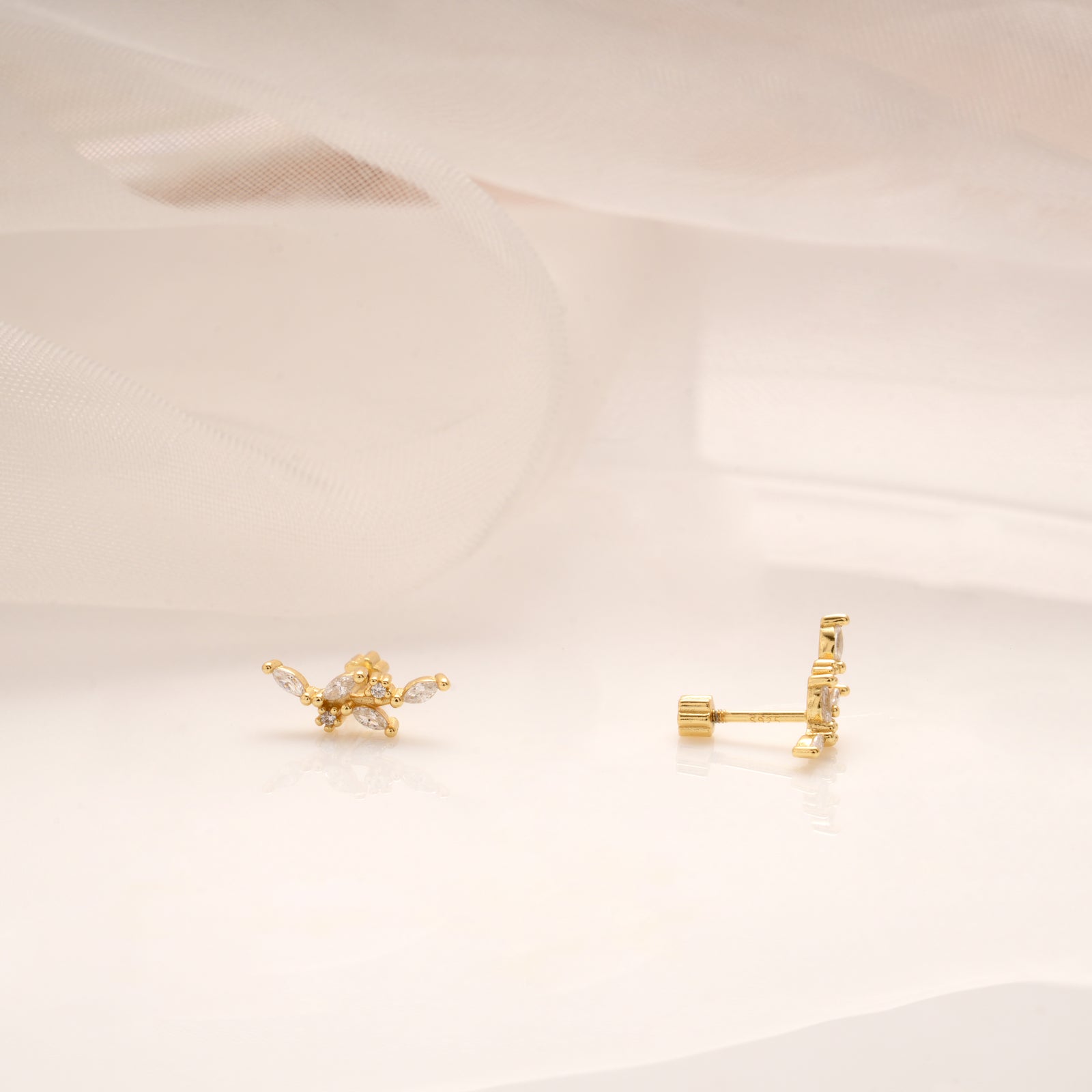 Golden Butterfly Wing Climber Side Stud