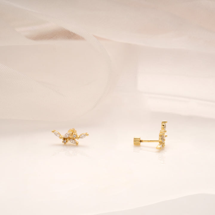 Golden Butterfly Wing Climber Side Stud