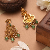 Divine Meenakshi Temple Inspired Golden Earrings