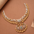 Traditional Nagas Lakshmi Coin Design Golden Necklace