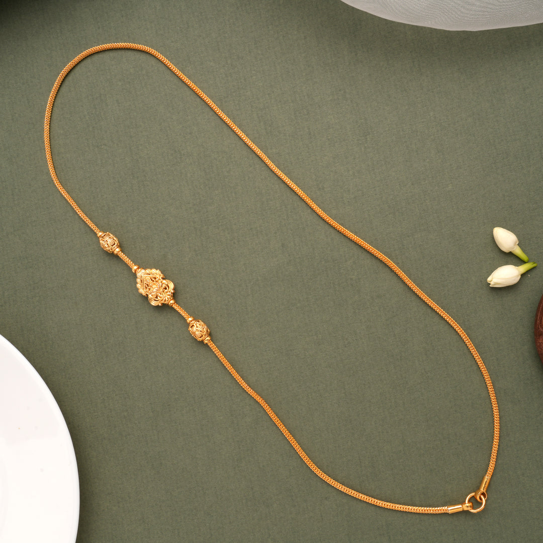 Regal Lakshmi Double Side Golden Mugapu Chain