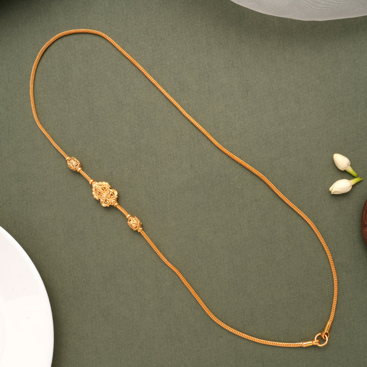 Regal Lakshmi Double Side Golden Mugapu Chain