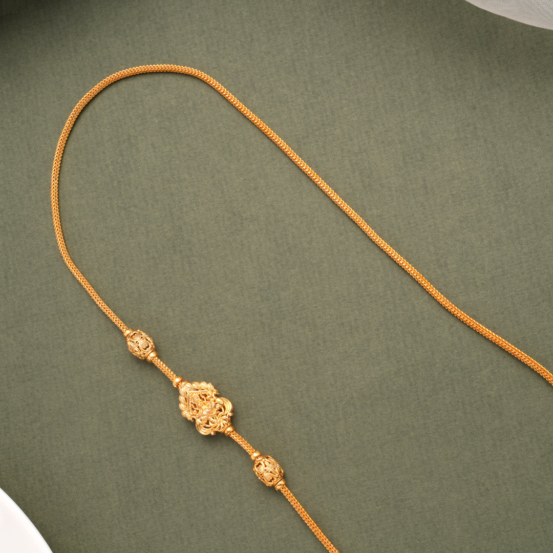 Regal Lakshmi Double Side Golden Mugapu Chain