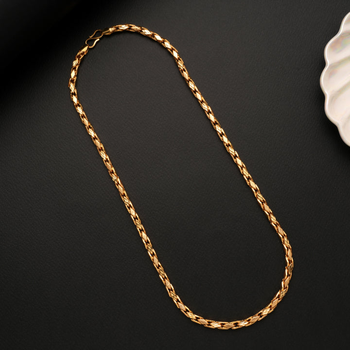 Modern Interlocking Link Golden Chain